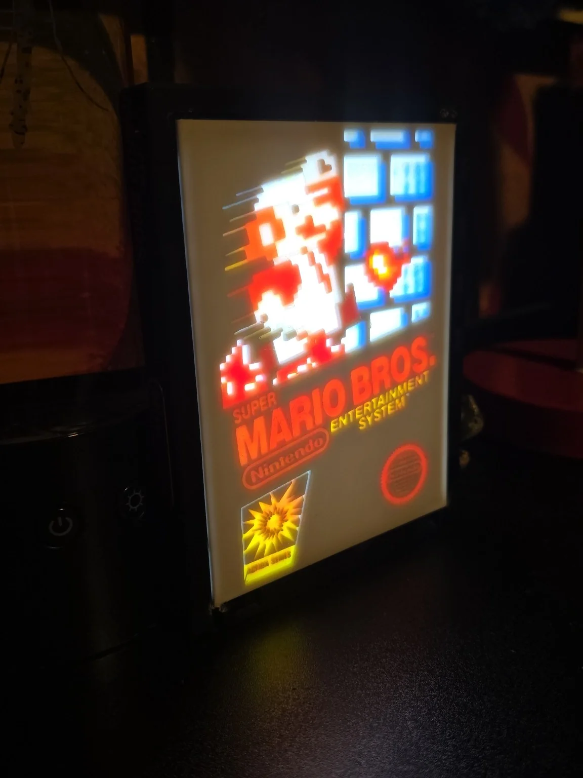 3D-printed Super Mario Bros. lightbox
