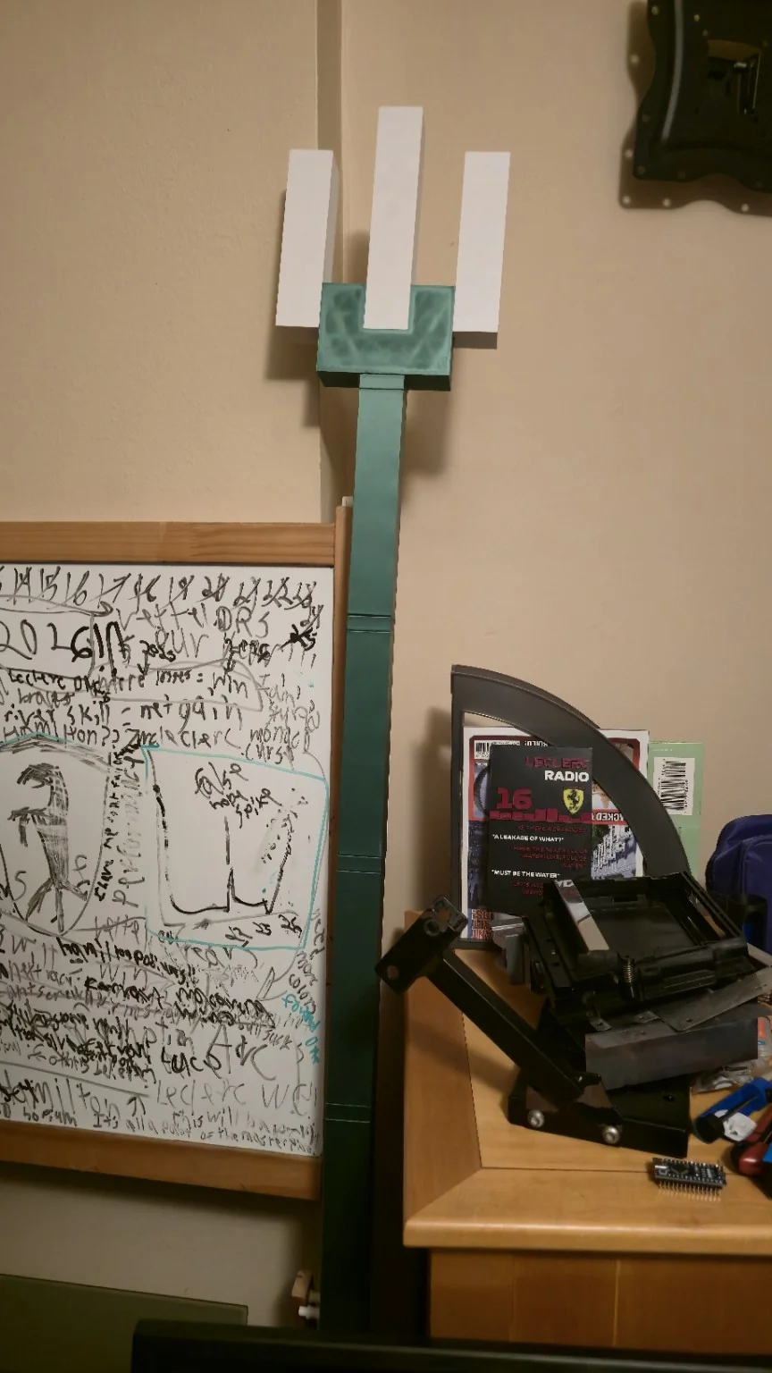 3D-printed Minecraft trident